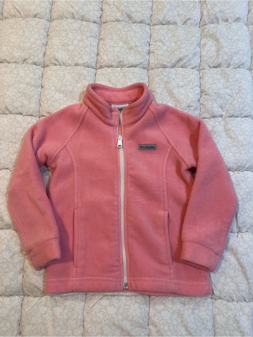 Columbia Girls' Pink Full-Zip Fleece Jacket